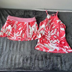 Closet Clean Out Sale!!    Anne Cole Women's Coral Costal Palm Swim Set in Small